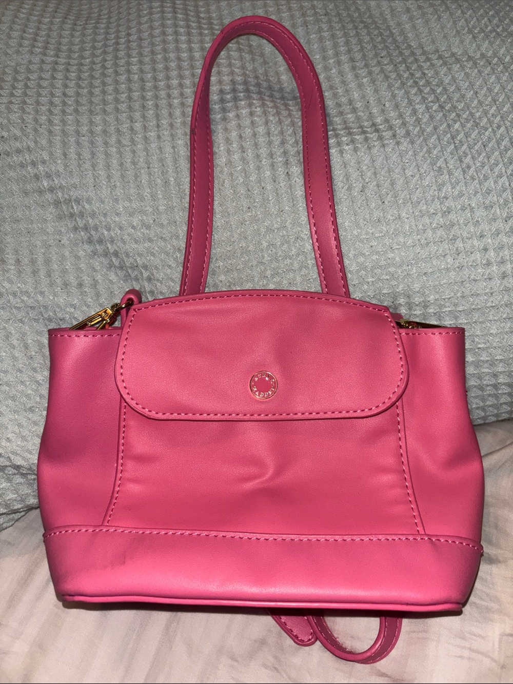 Steve Madden Hot Pink Shoulder Bag with Gold Accent